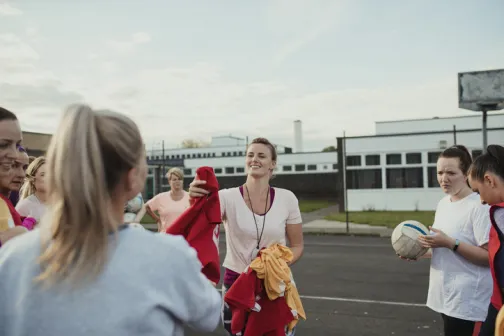 Netball coach
