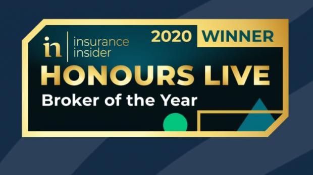 An announcement of Broker of the Year 2020