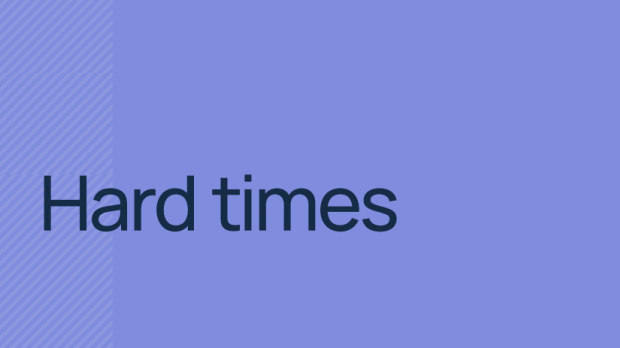 Hard times press release banner Howden