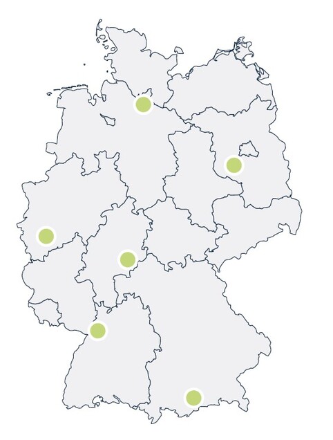 Germany Map Real Estate Sector Germany