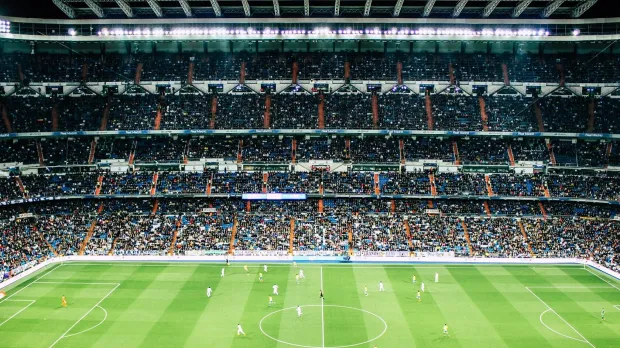 Soccer Stadium during game