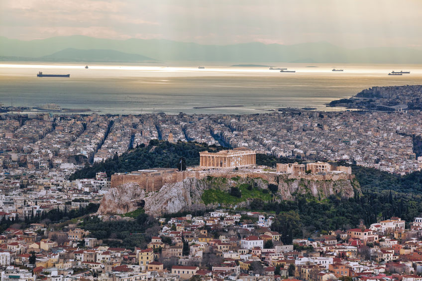 Panoramic view of Athens