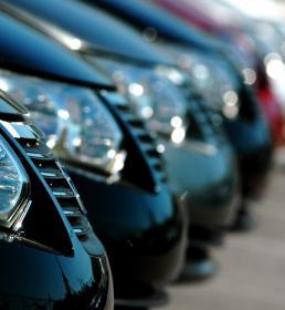 row of car bonnets