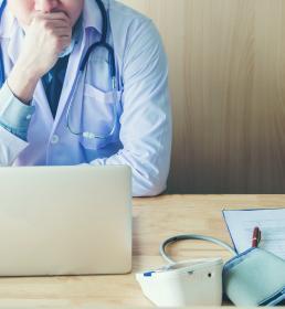 Doctor deciding