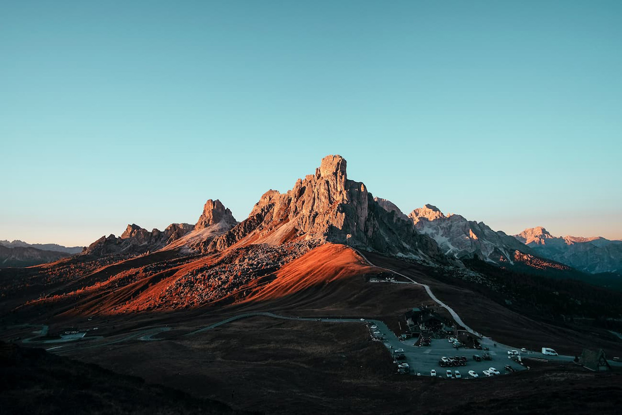 Mountain at sunset